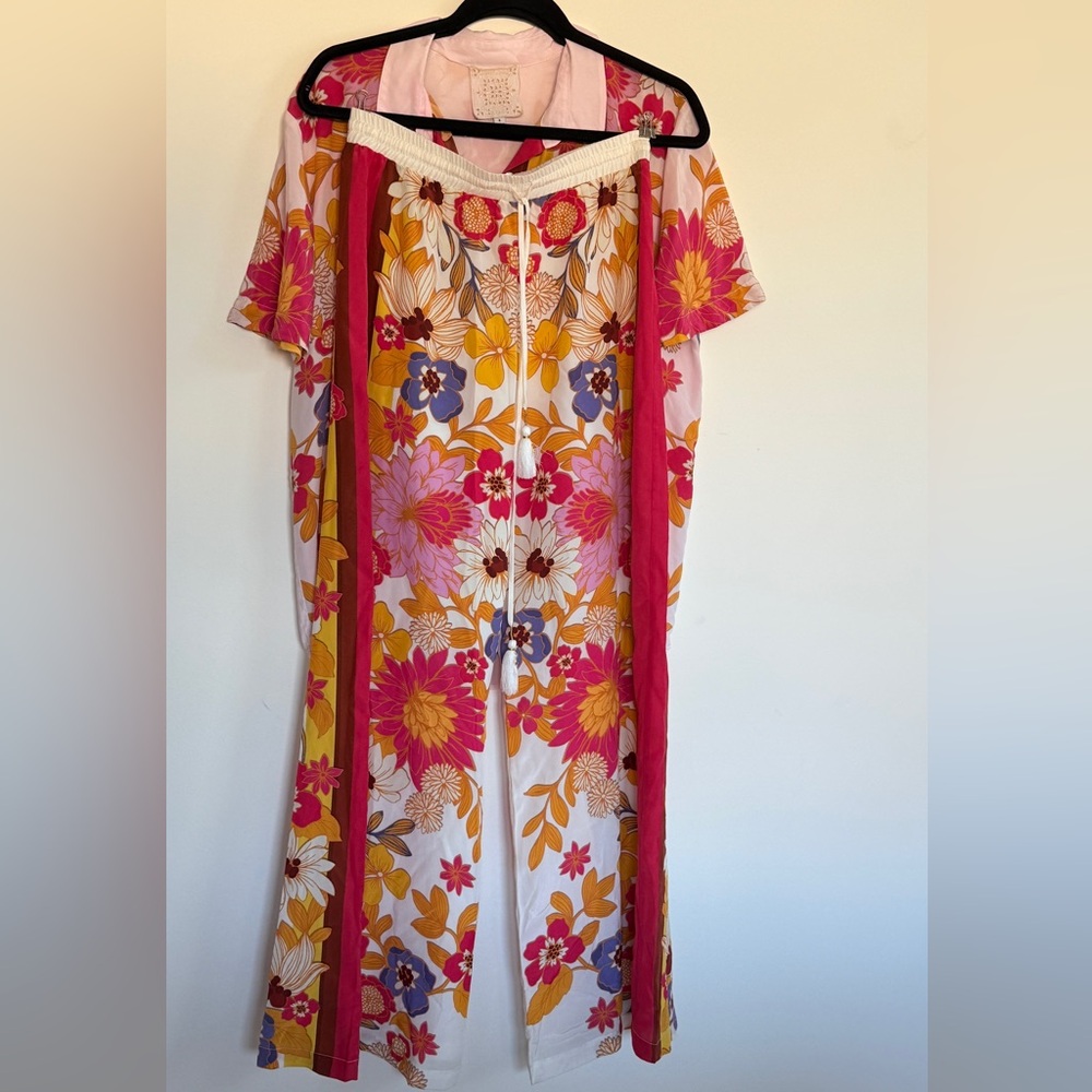Jade Multicolor Floral Wide Leg Jumpsuit - Picture 8 of 12
